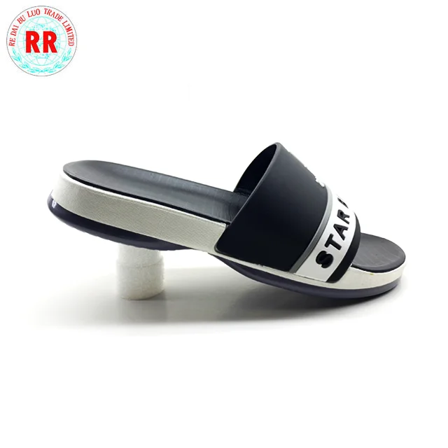 
New Designs Flat Nice Sandals For Men Custom Printed Latest Design Memory Foam Slippers 