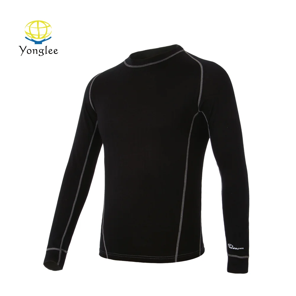 
Durable Style Men Long Sleeve Merino Wool Base Layer T Shirt 