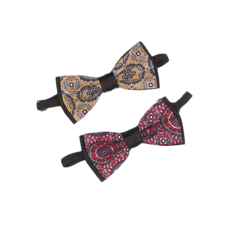 Wholesale Mens Cotton Wool Formal Bow Ties Man Wedding Geometric Dot Neck Bowties Dark Color Bowtie Butterfly