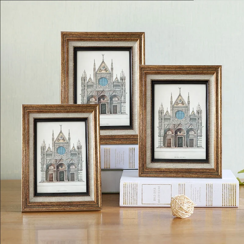 Oil painting antique  picture frame with PS frame moulding