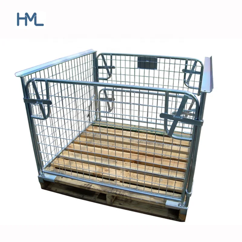 Австралийский Стандартный складной стальной сетчатый поддон для хранения для склада