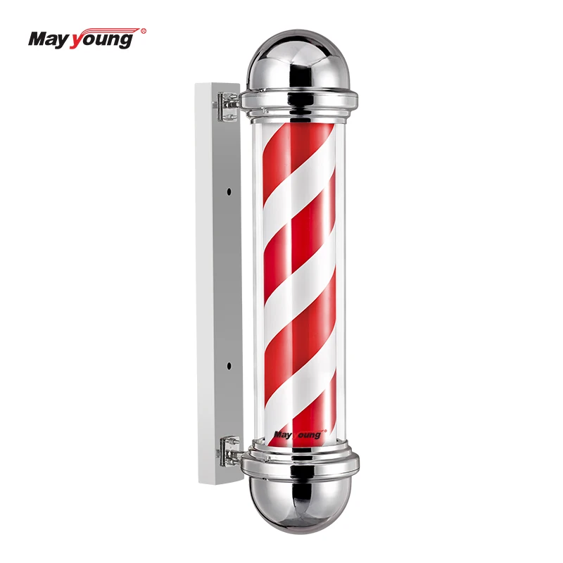 Wholesale black and white barber pole lamp barber shop pole