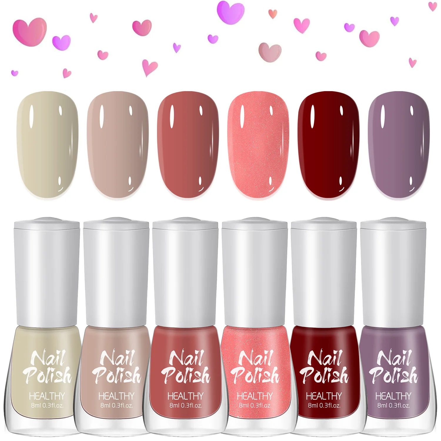 Best Selling 84 Colors Water Based Nail Polish Private Label 8ml No Bake Fast Drying Cheap Unscented Nail Polish