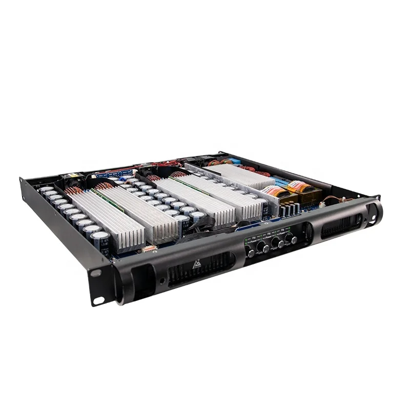 Hot Selling 2800W Professional Power Amplifier 4-Channel Unit with 4ohm Impedance Metal Shell Subwoofer Linear Speaker