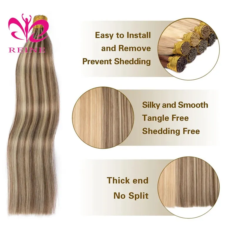 Wholesale One Donor Health Unprocessed Raw Vietnamese Virgin Cuticle Aligned Hair, Straight itip Hair Extensions