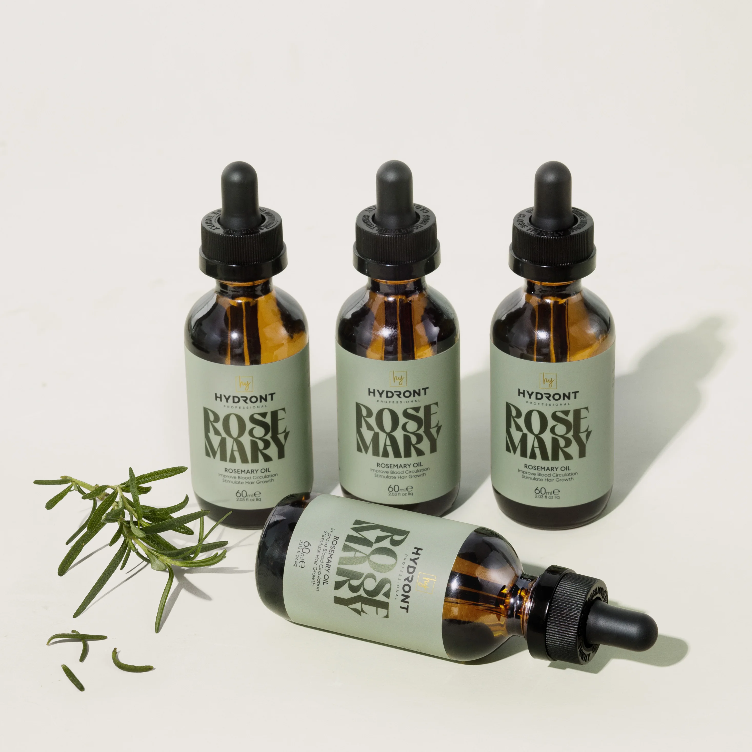 Organic Rosemary Fast Hair Growth Oil For African Regrowth Mint Serum For Black Women Hair Loss Product