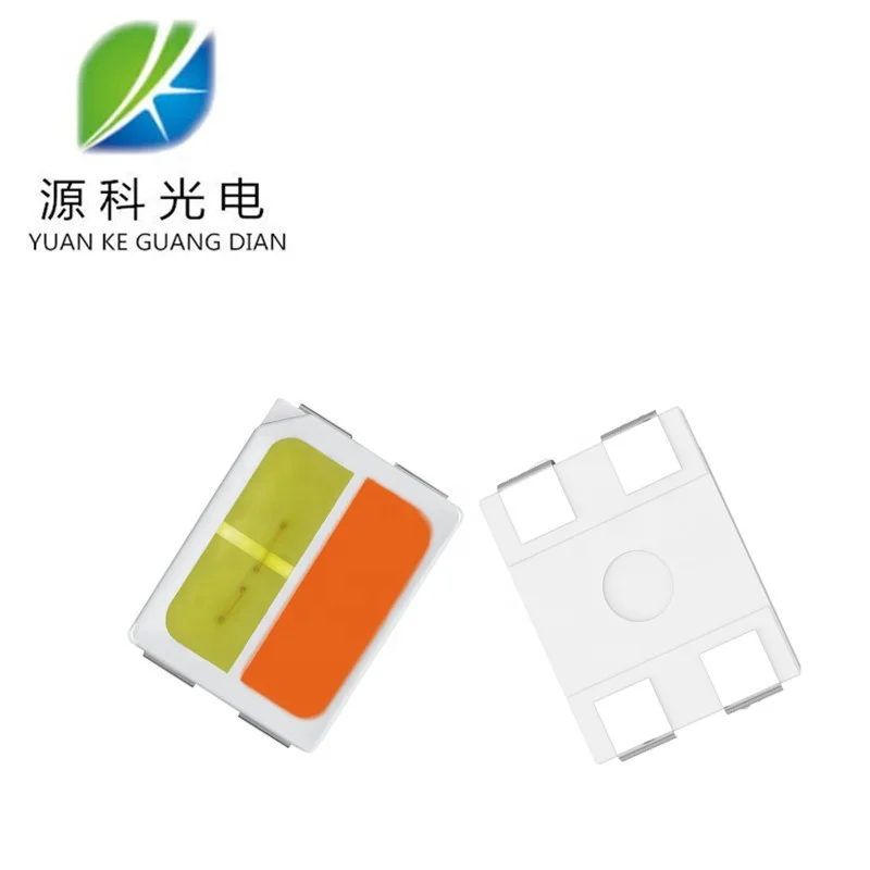 plcc--4 smd led 3528 3527 yellow and blue bi color 590-595nm 460-465nm for car light