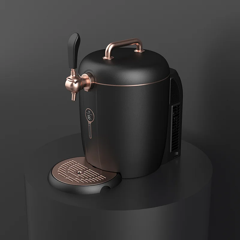 WEILI Rose Gold 6L Semiconductor Refrigeration System Draft Beer Automatic Dispenser With Gas Pump