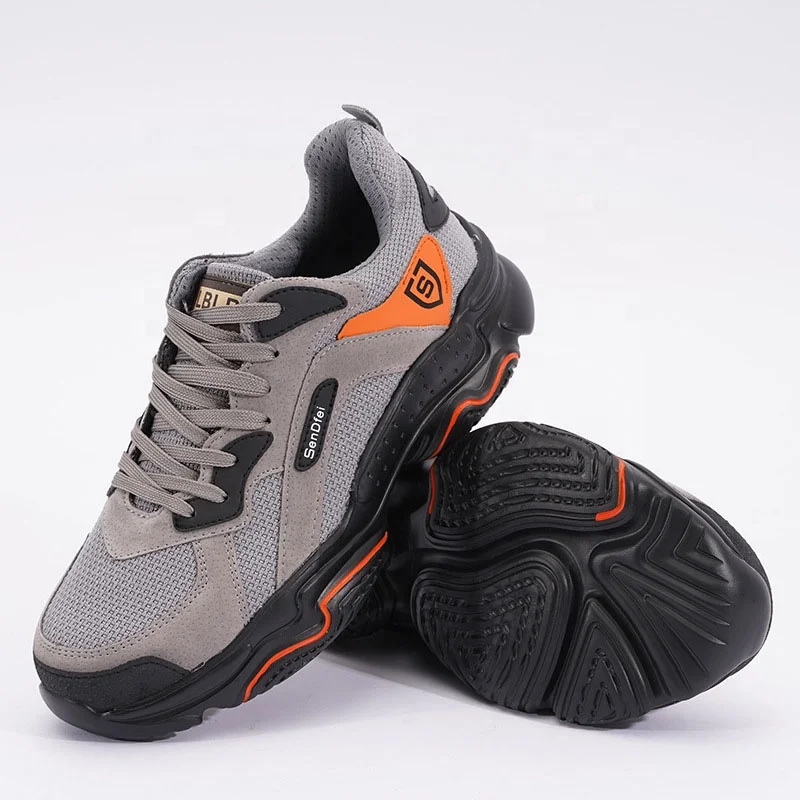 Мужские ботинки для пешего туризма Smash устойчив к атмосферным воздействиям и прокол-Доказательство защитная обувь Нескользящая легкая дышащая рабочая со стальным носком