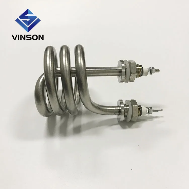 220v 600w 2000W  immersion tank electric coil tubular heater for water heating