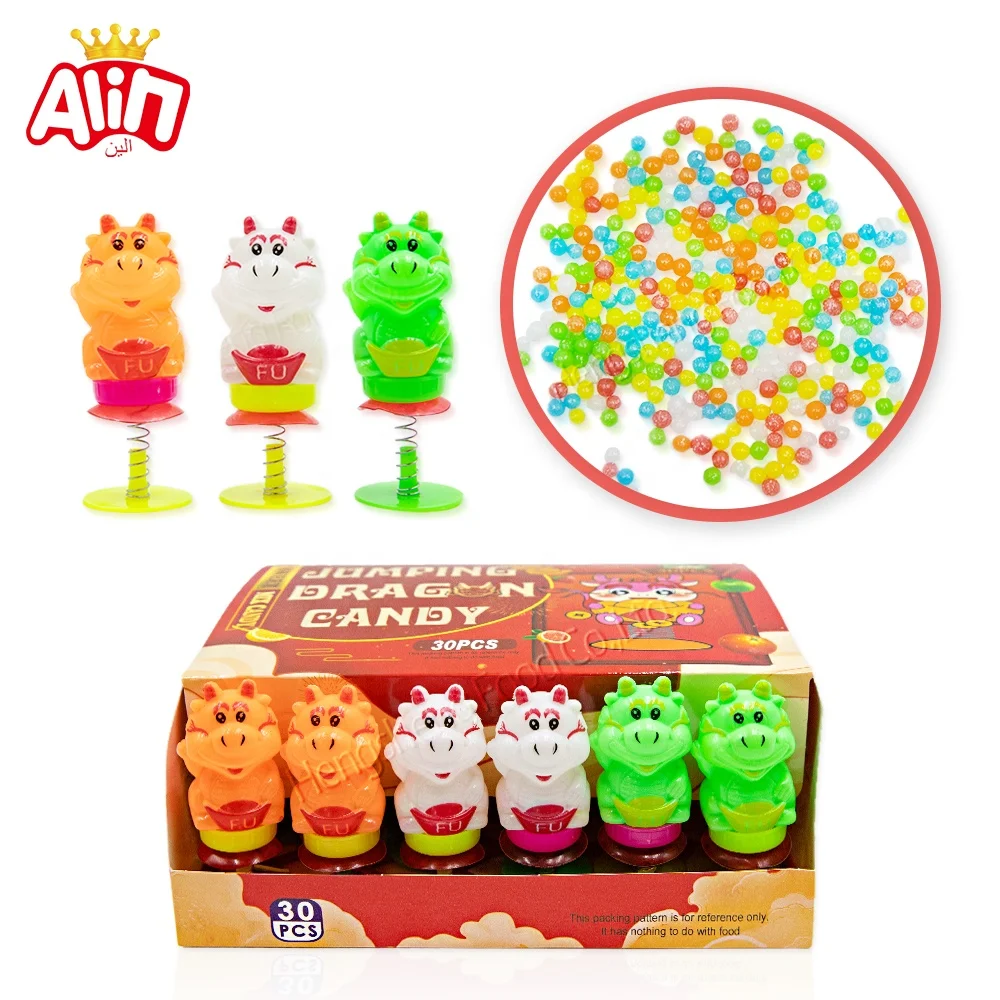 Игрушки для наполнения конфет мультяшная Игрушка В Форме Дракона цветные желейные