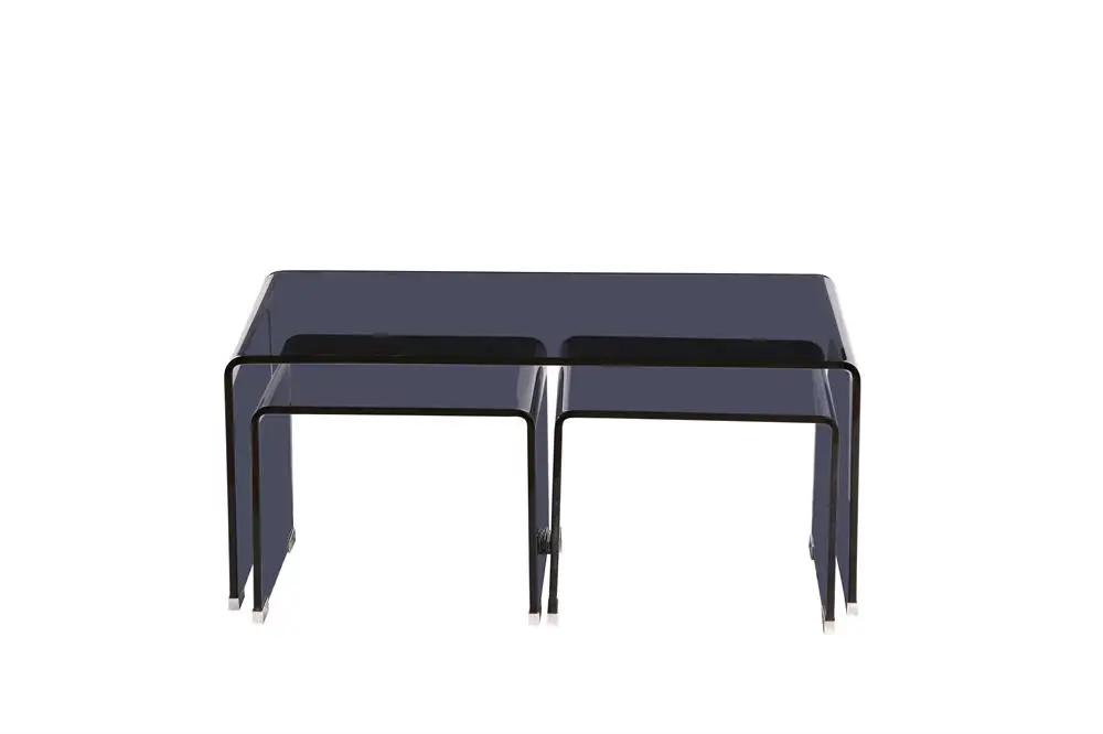 Modern design  Living Room coffee Table Transparent Bent Glass hot sell Coffee Table