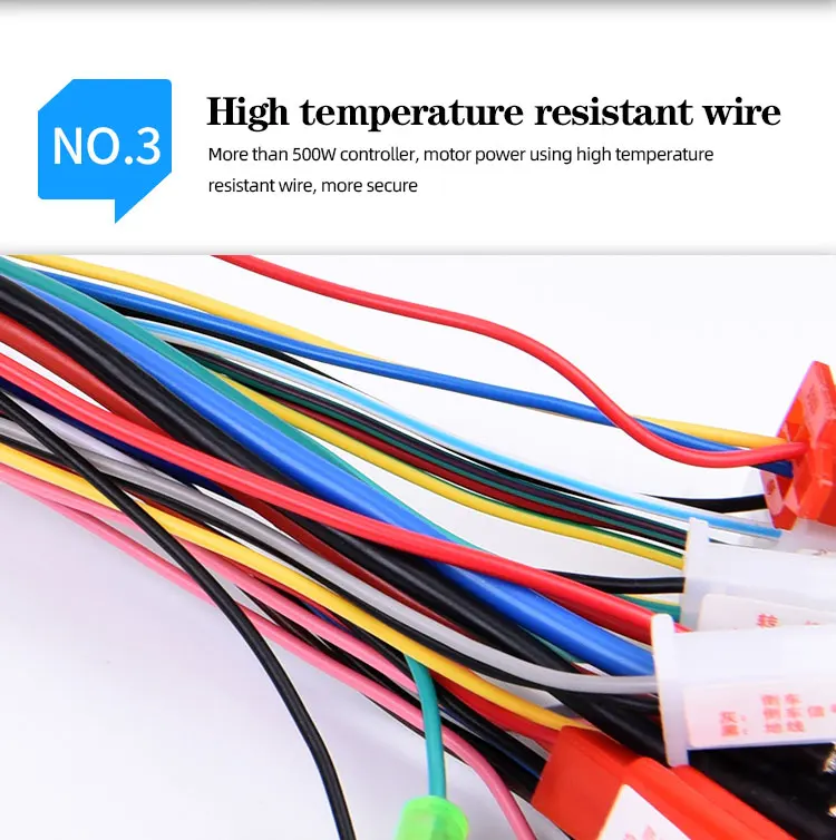 Multi-functional brushless dual-mode intelligent controller 500w 48v electric tricycle parts  high efficiency controller