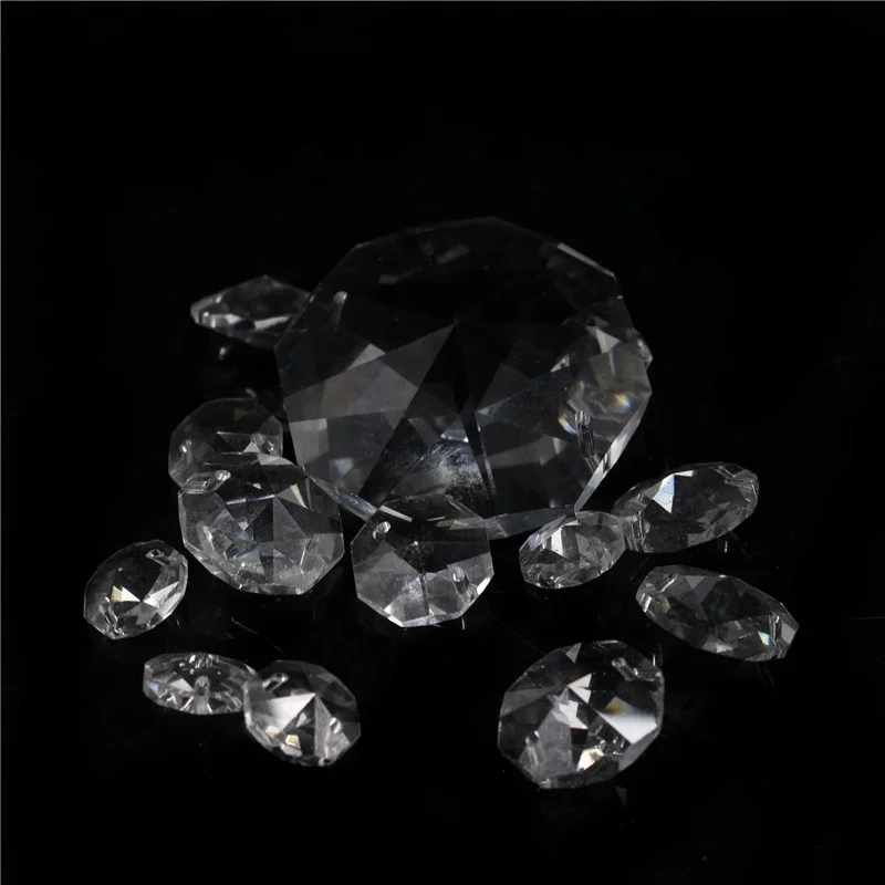 K9 14mm machine cut crystal glass octagon beads for chandeliers beads jewelry bead chandelier