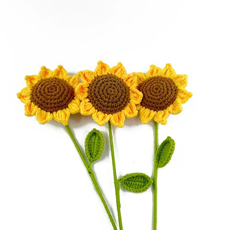 Hot Selling High Quality Beauty Sunflower Crochet Toys for Friend Graduation Present with Best Price