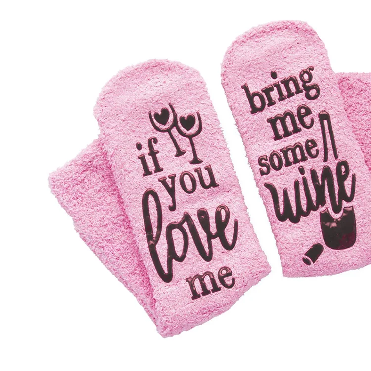 Interesting China Products Winter Women Pink Terry Cupcake Socks Cozy Sleep Floor Socks