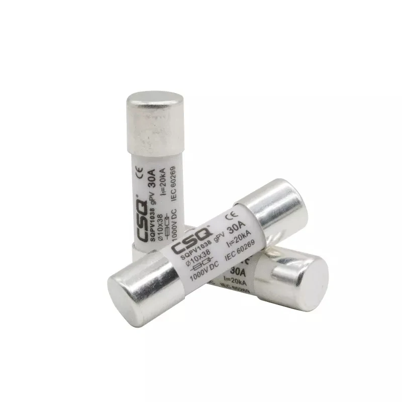 CSQ 6A Solar Dc Fuse Pv Photovoltaic System 25A 13amps 10x38 DC100010x38 20A 30a
