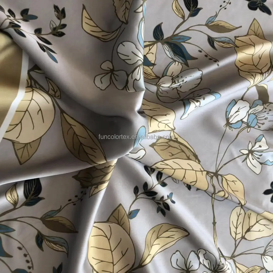 printed silk satin hijab/95GSM polyester luxury silk satin head scarf/printed silk satin bawal