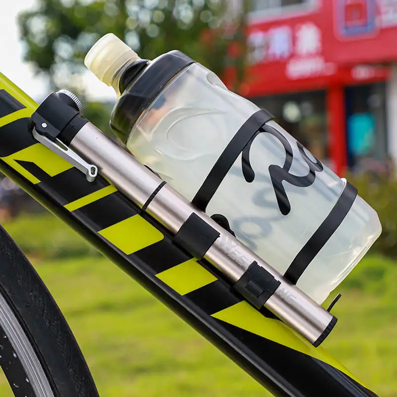 High-Pressure Bicycle Accessories Pump Aluminum Alloy Mini Portable With Hose Pump Outdoor Riding Equipment