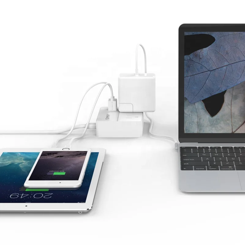 
ORICO US Standard Home Office Using Fashion Portable Travel 2 AC 220V Surge Protector With USB Charging Ports OSP-2A3U-US 