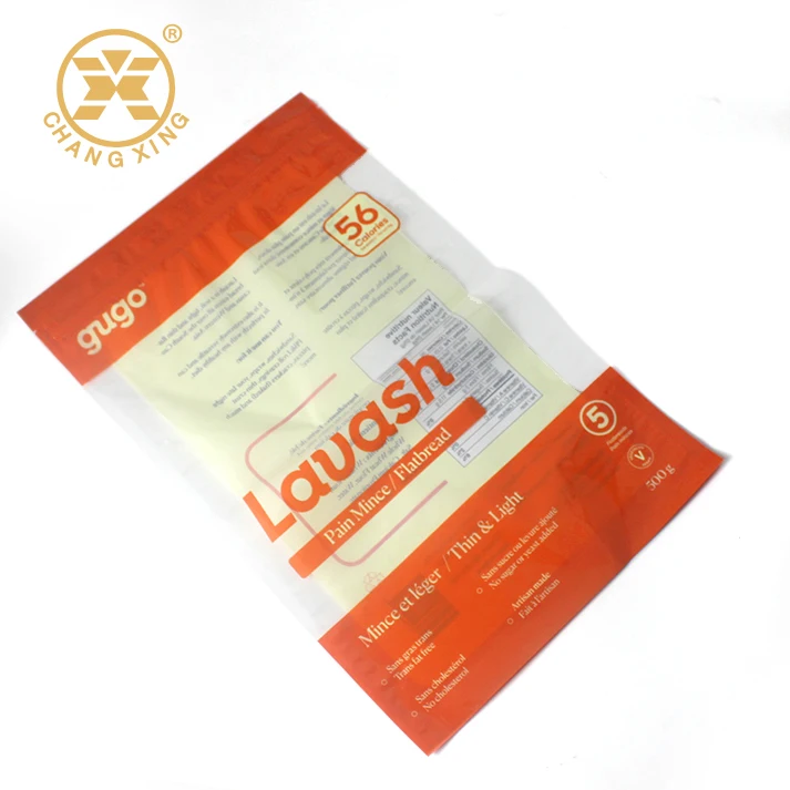 Custom Design Plastic Bread Loaf Bag Food Cellophane Packaging Storage Bakery Toast Sandwich Bread Packaging Bag