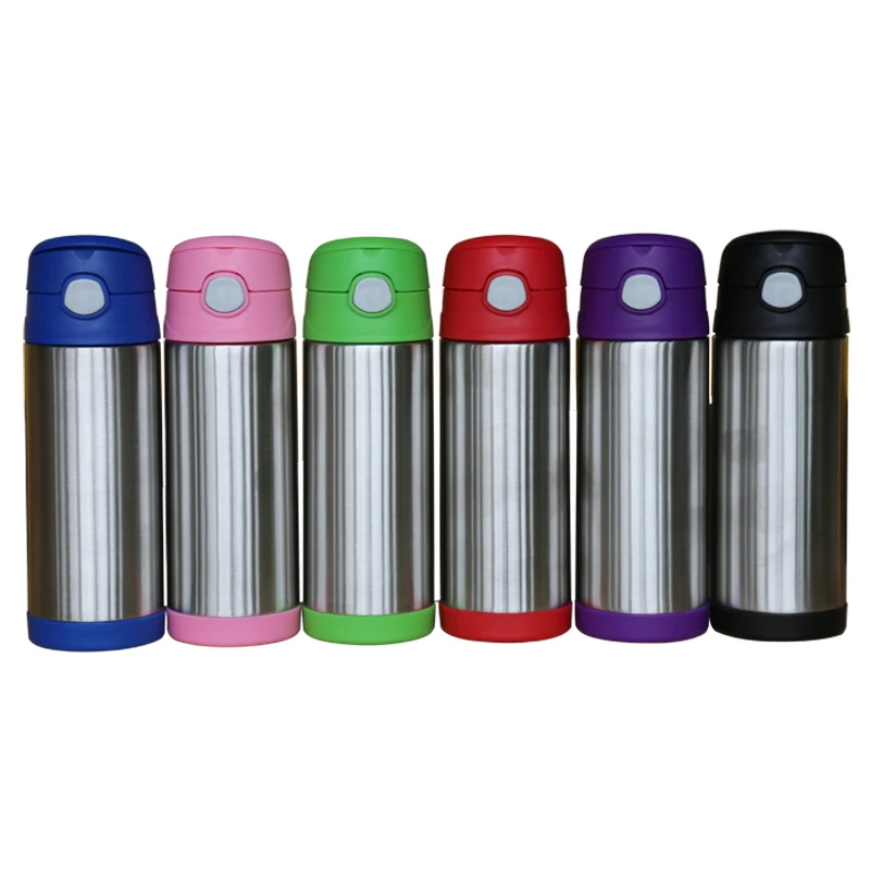 Manufacturer 304 Stainless Steel water bottle thermal jugs Double Wall Portable PS colorful lid Vacuum Flasks Water Bottle
