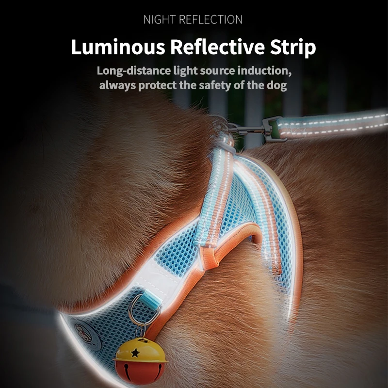 
Manufacturers spot pet leash dog vest-style chest harness small and medium-sized dog harness 