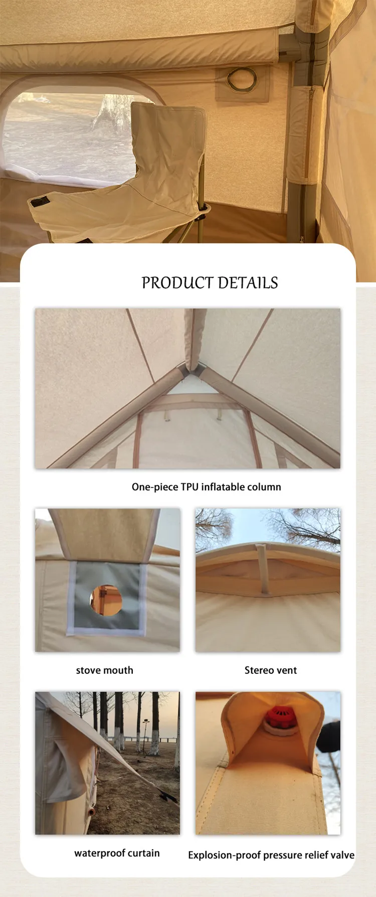 Наружная надувная семейная палатка для кемпинга на продажу