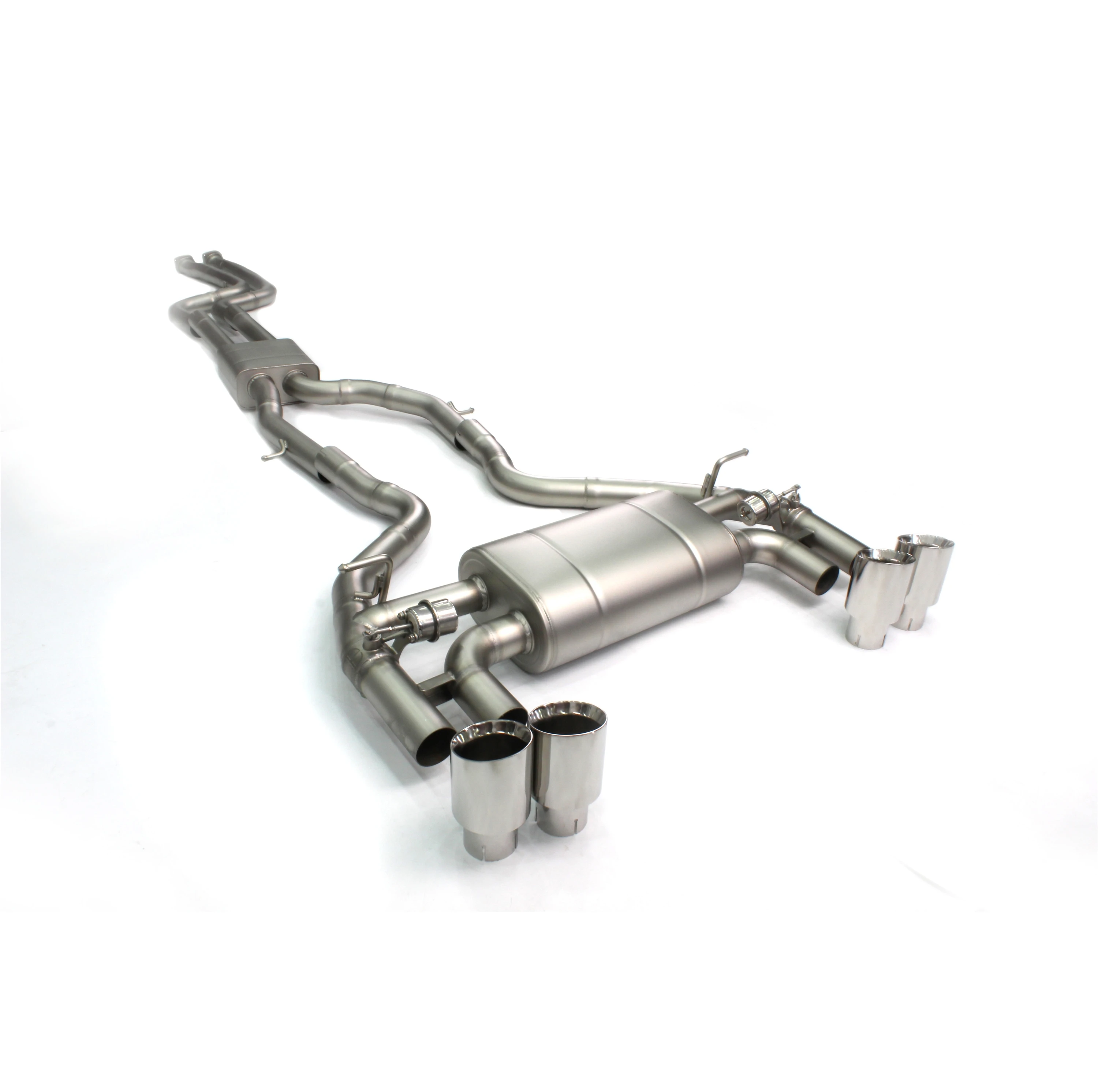 Titanium custom exhaust catback for BMW M2C F87 S55 exhaust pipe system