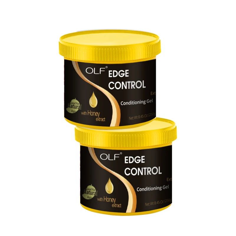 Private label super strong  best olive oil edge control  no white custom edge control gel