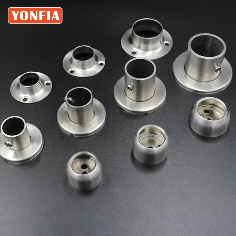 Кронштейн для полотенец YONFIA 9038 из нержавеющей стали 304, держатель для штор для душа, рейка для одежды, рейка для удочки, фланцевые опоры