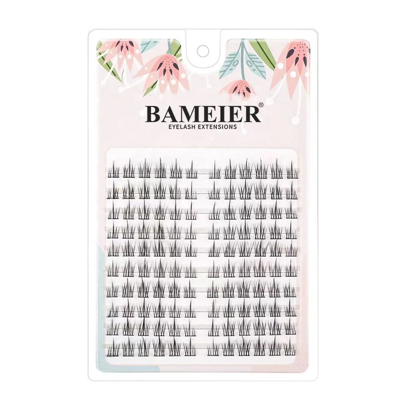 Bameier Mega Volume Lash Segment Diy Lash Extension Kit Superfine Band Individual Eyealsh Cluster