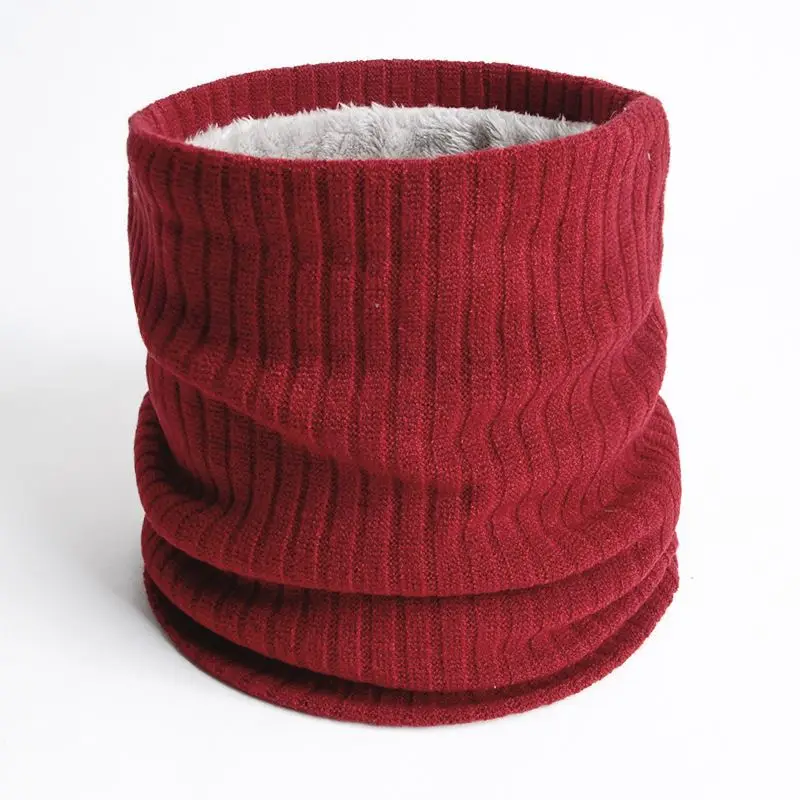New Design Warm Scarf Ring Thickened Collar Knitted Scarves for Winter