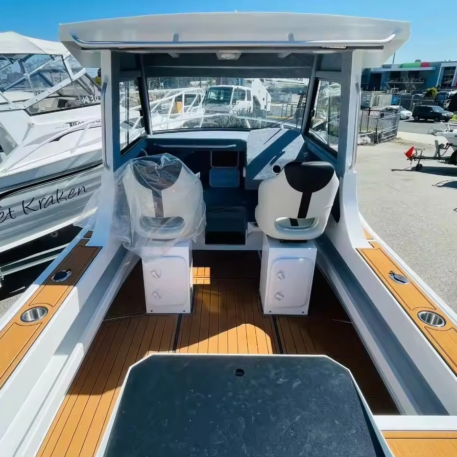 Chinese 20ft Speed Offshore Outboard  Motor Cheap Yacht Aluminum Fishing Boat for Sale Australia