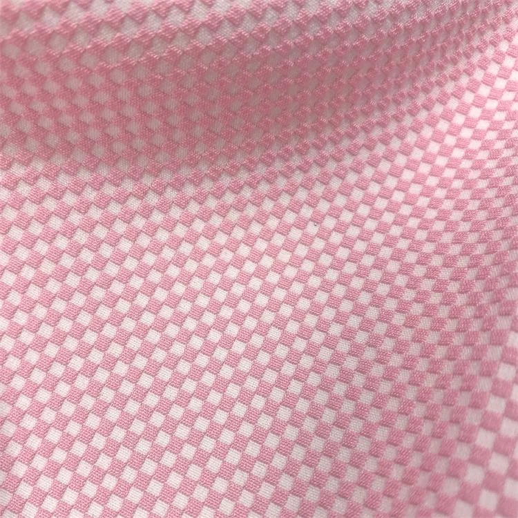 
Polyester Spandex Woven Checks Jacquard Fabric 