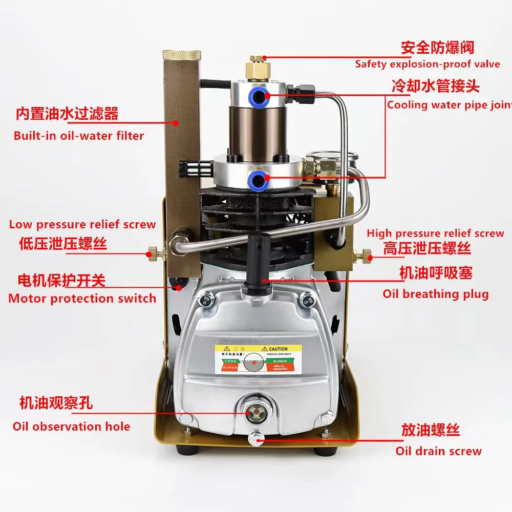 4LBest selling 4L Spare portable Air Oxygen Cylinder Small mini Diving Equipment Breathing Cylinder For diving