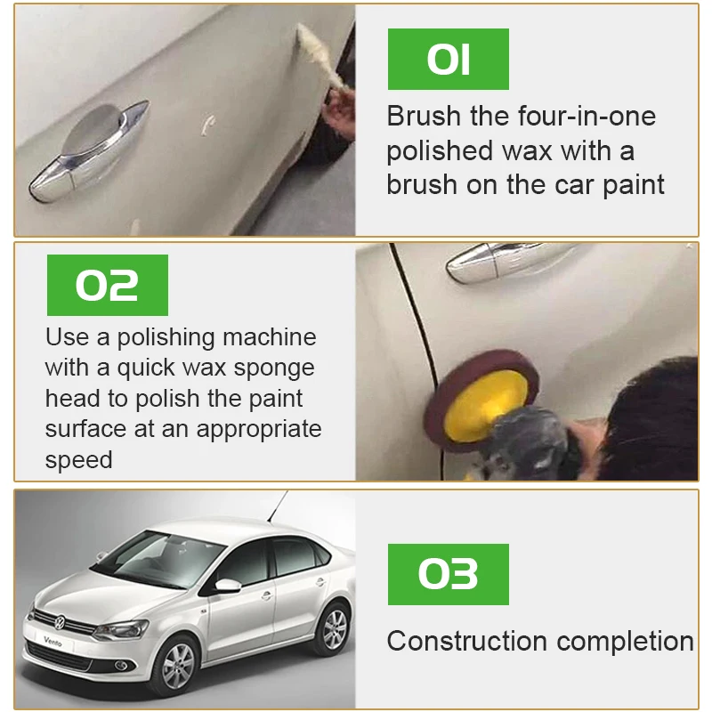 Wholesale OEM New Car Polishing Wax 4 in 1 Polishing Wax Ceramic Coating Liquid Wax For Car Care High Glossy Polishing Compound