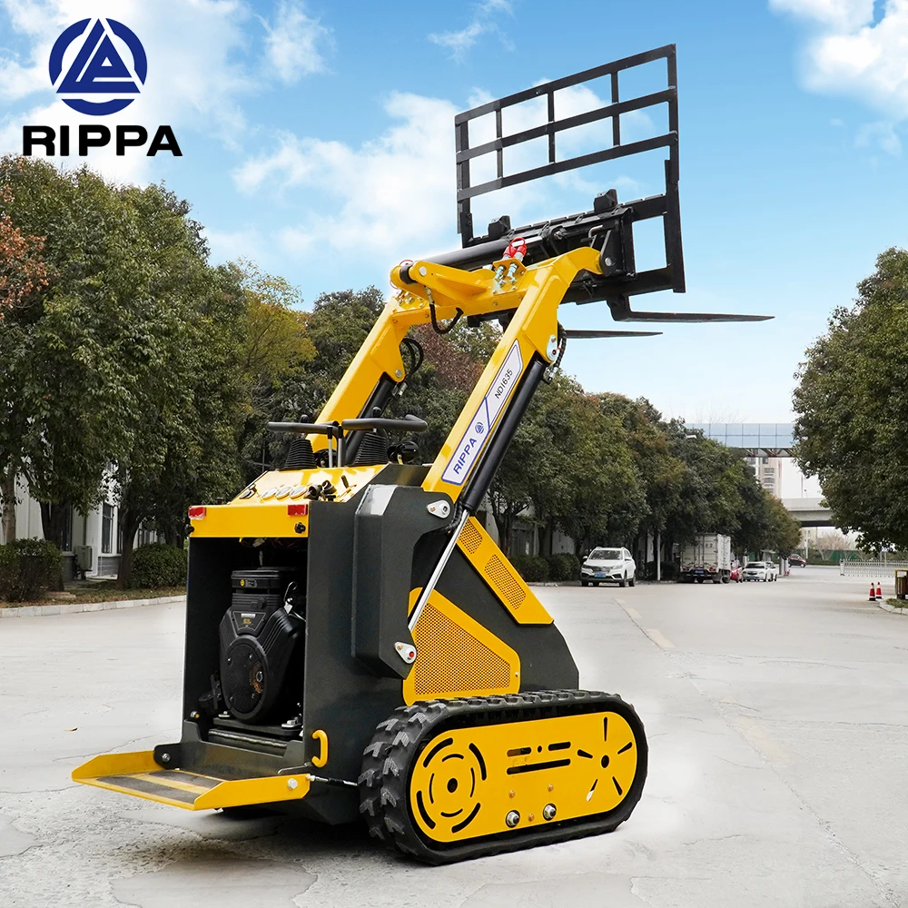 Cheapest Price Epa Euro5 Engine Skid Steer Mini Loader Stand On Skid Steer With Bucket