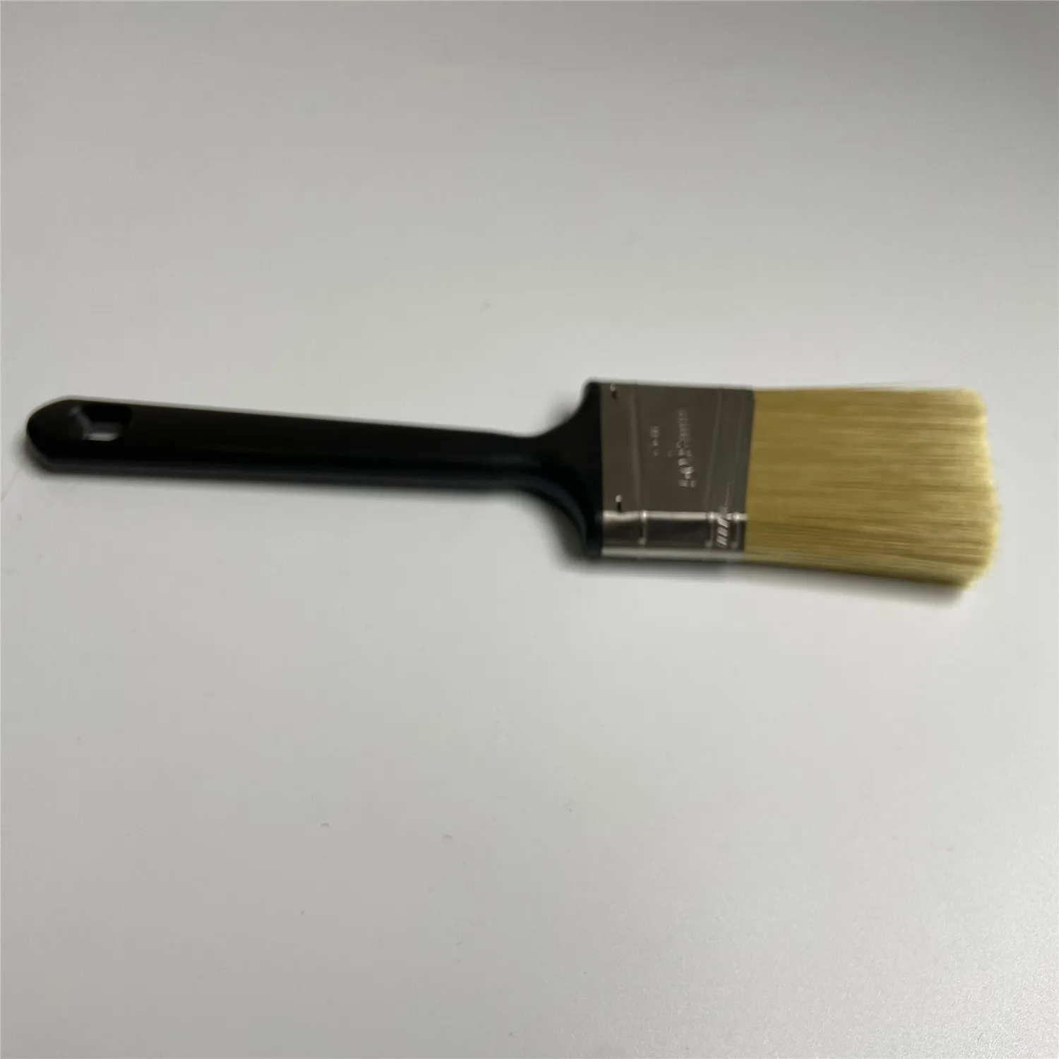 Plastic handle hot sale golden synthetic filament high quality personalised professional angular paint brush