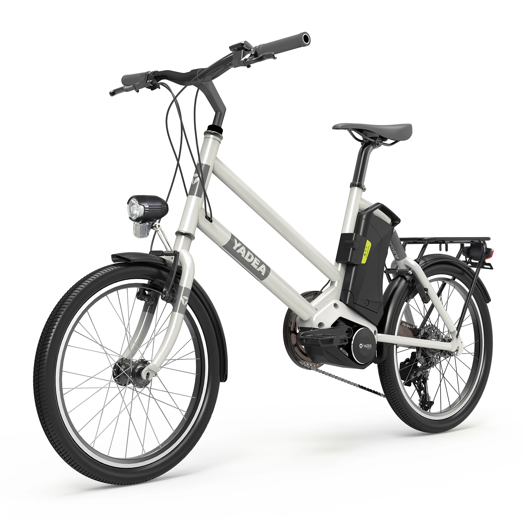 YADEA YT300 20' Electric City Bike 250w mid-motor drive Pedelec Urban Ebike 36V 7.8Ah 7 Speed Electric Bicycle for Adults Women