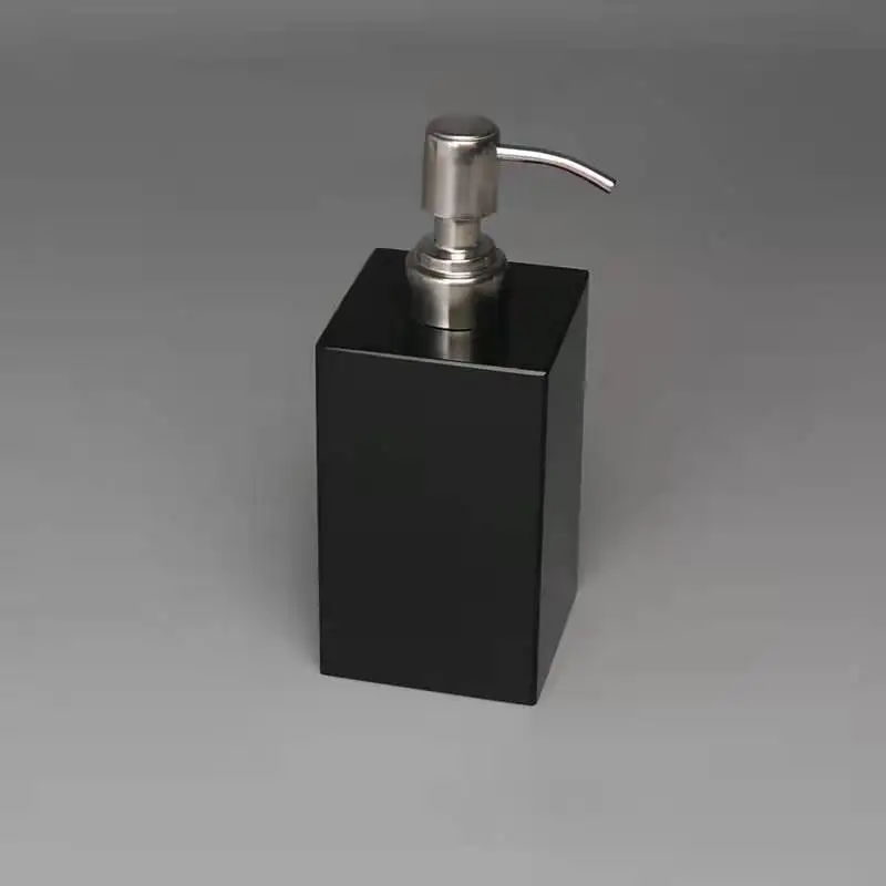 Dark Green Marbled Ceramic Soap Dispenser Soap Dispenser Stainless Steel Pump Head Dish Soap Dispenser
