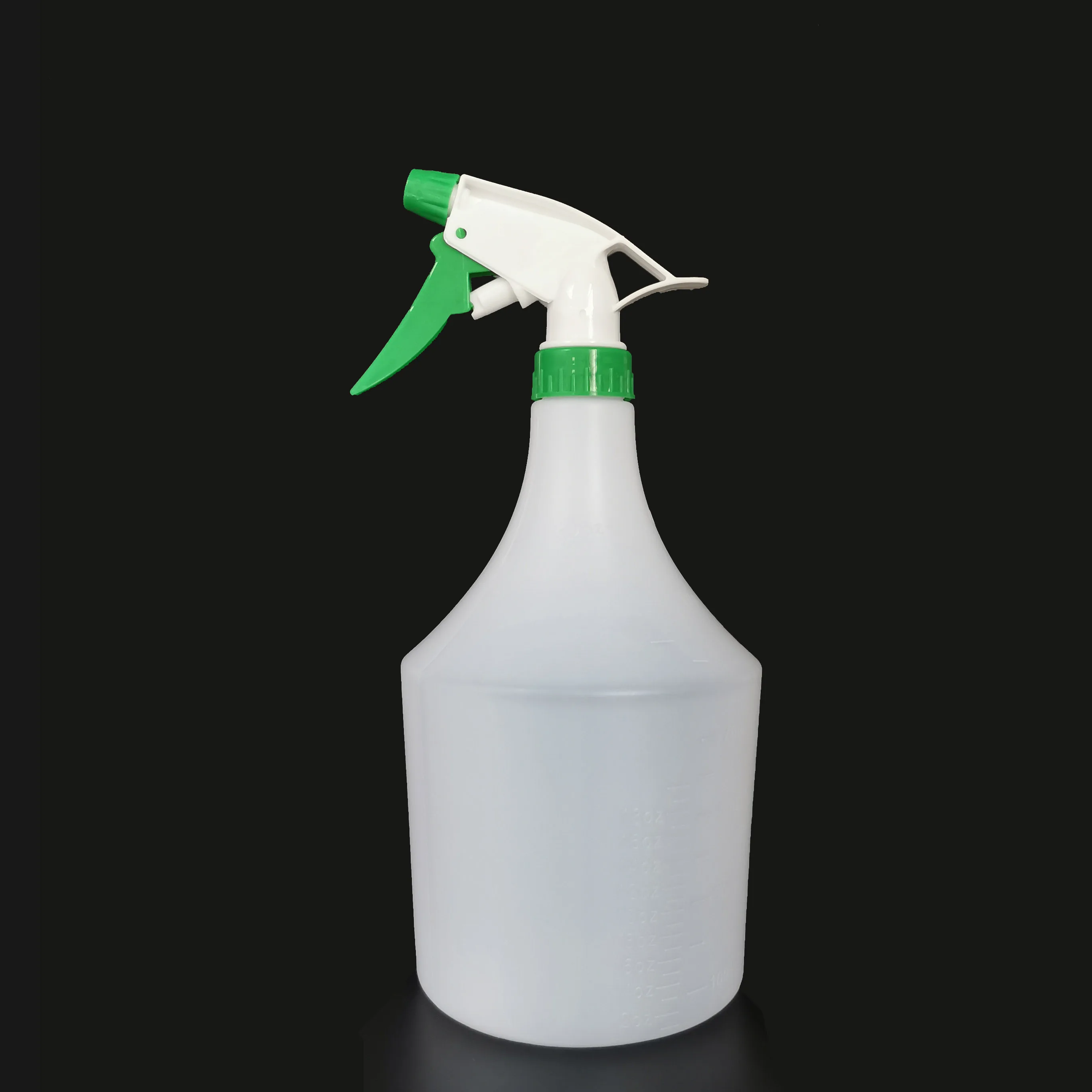 1 Liter 1l 1000ml 32oz Round Hdpe Chemical Cleaner Trigger Spray Plastic Bottle
