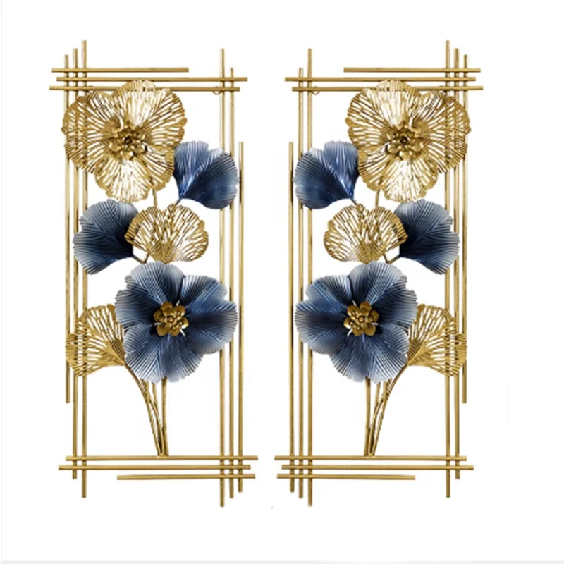 
New modern simple metal home decoration Club hollow double-sided wall decoration 