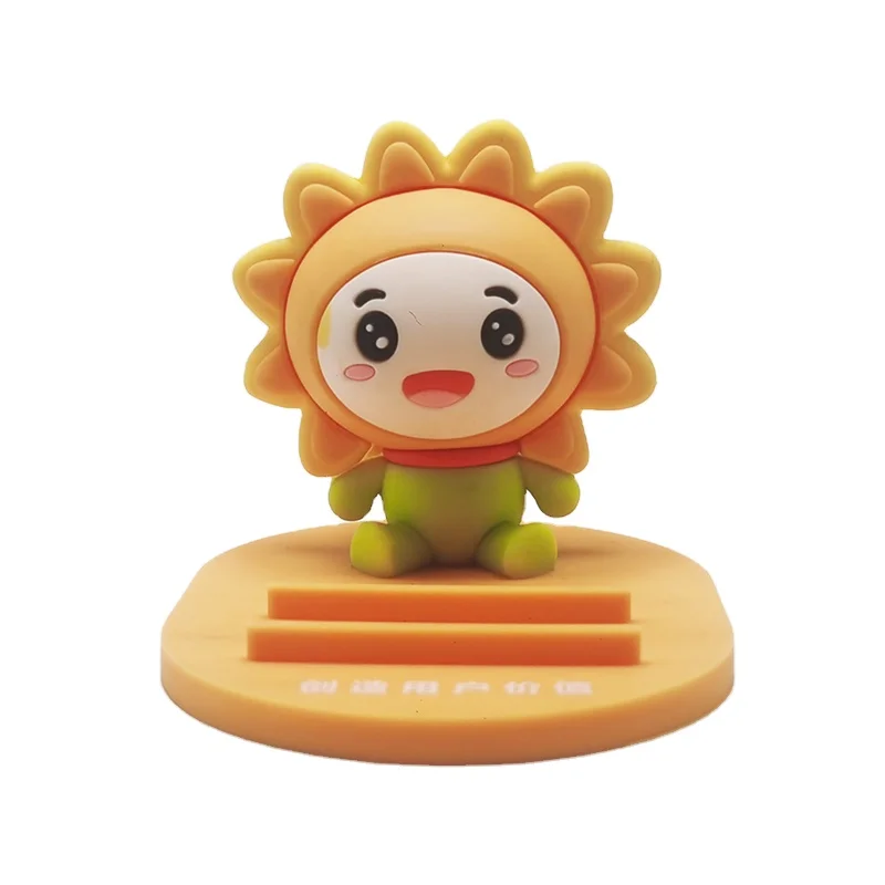 New design Smart Kickstand Bracket Accessories Sunflower shape PVC Phone Holder Cell Phone Holder Cartoon Phone Holder