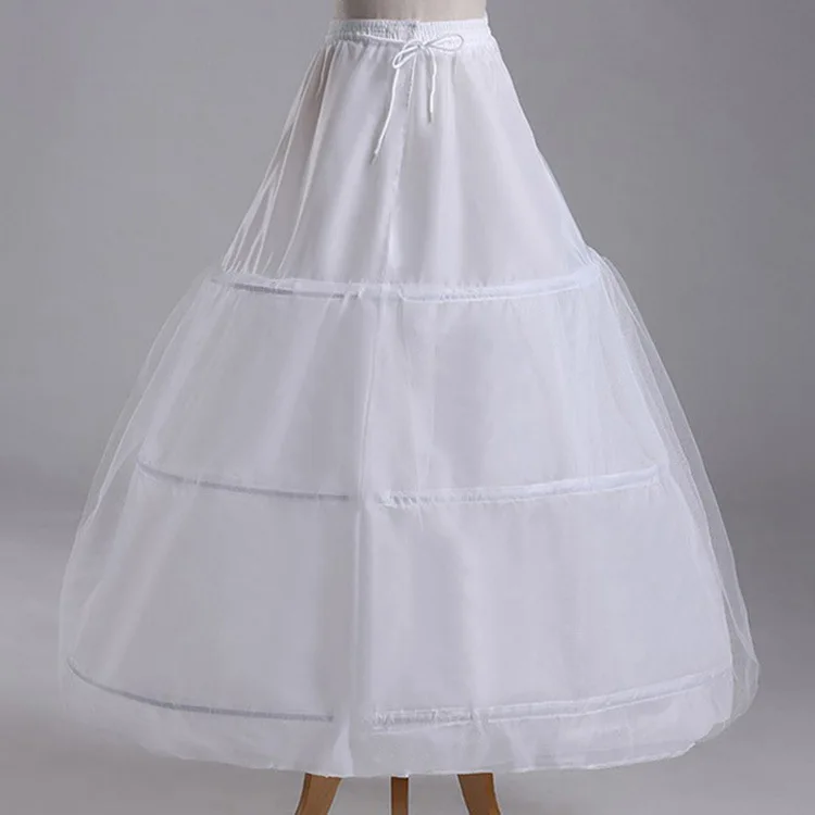 Wedding Ball Gown Women Costume Skirts Lining 3 Hoops Ladies Petticoat HCPS-009