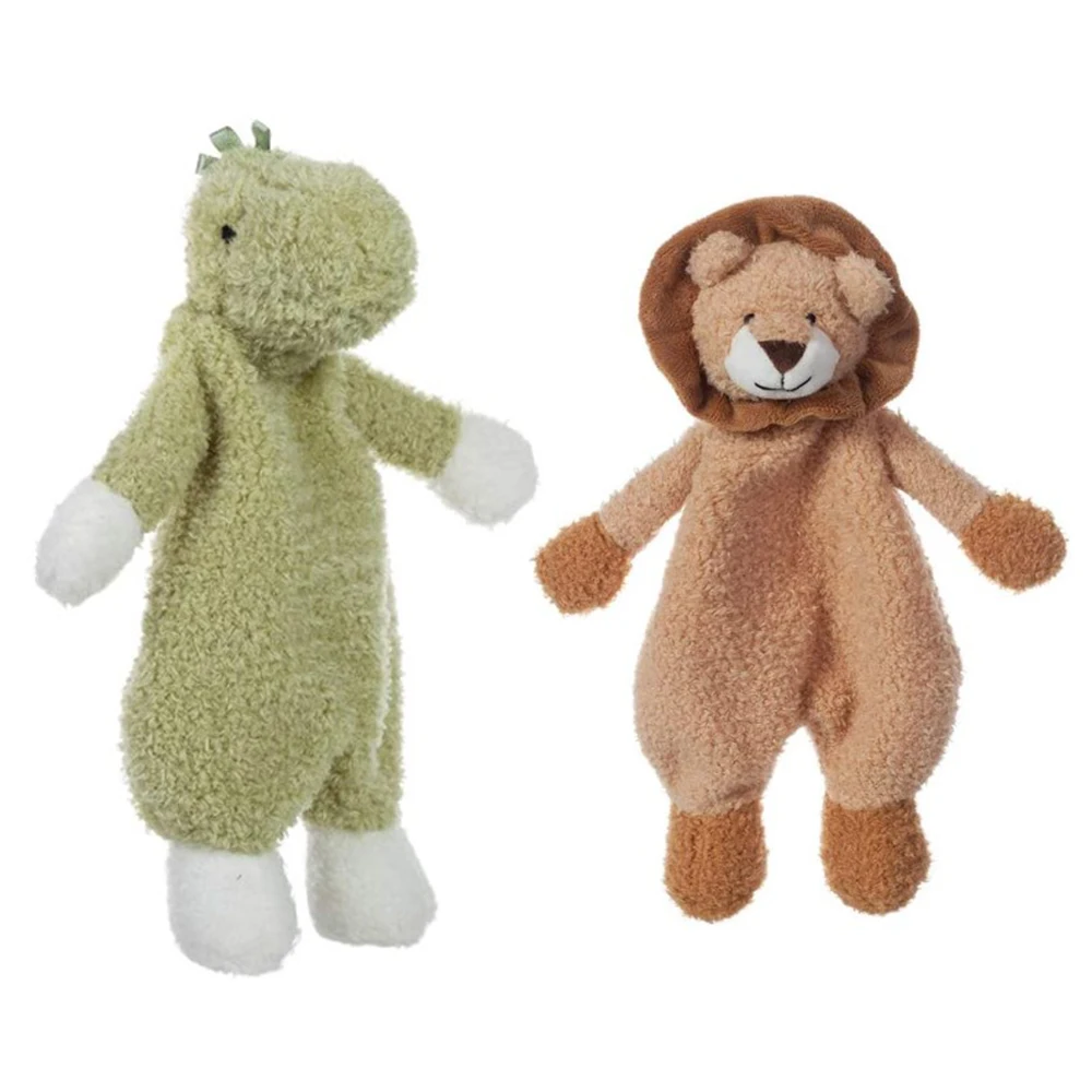 Soft Stuffed Animal Lion Security Blanket Bunny Baby Soothing Infant Soothe Blanket Dinosaur Unisex Pacify Towel