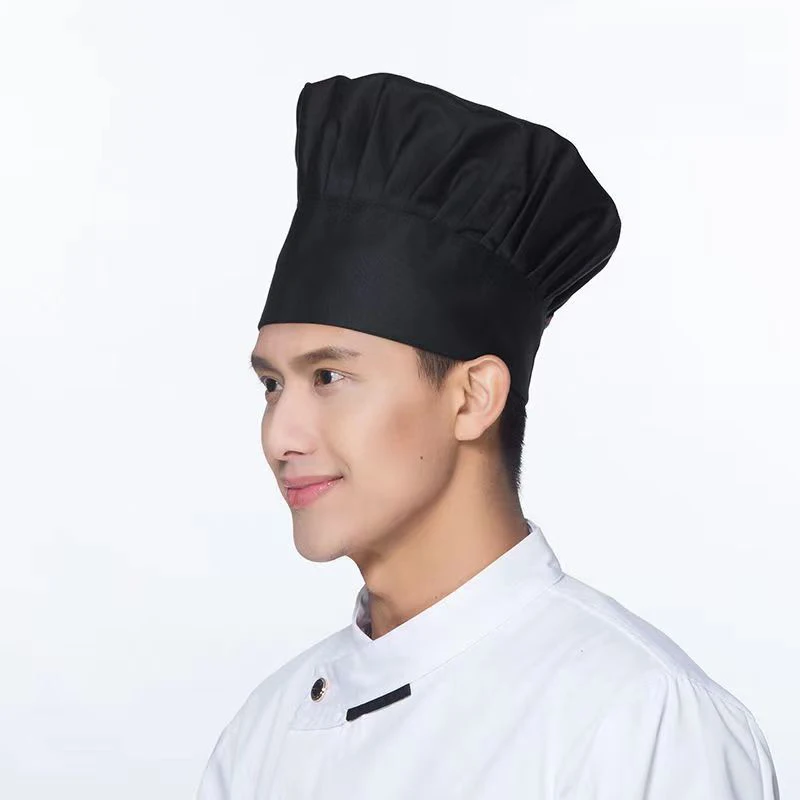 Elastic Adjustable Uniform Baker Kitchen Cooking Cotton Chef Hat