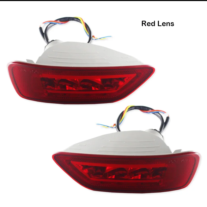Red Lens 20-SMD 3030 LED Bumper Reflector Marker Lights For 2011-up Jeep Grand Cherokee WK2 Compass and Dodge  Red Tail Lights