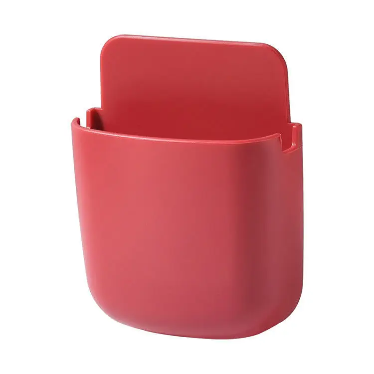 TV Air Conditioner Wall Mounted Bedside Phone Charging Shelf Storage No Hole Punch Placement Rack Remote Control Organizer