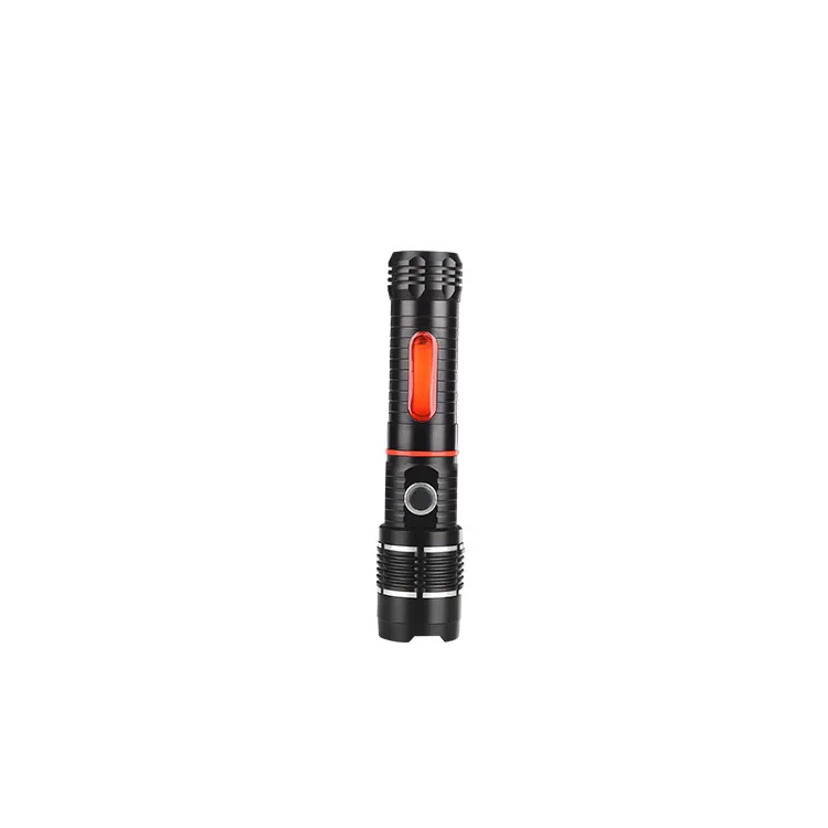 Hot Sales 2200mAh Power Banck Function USB Rechargeable Zoomable Window COB Flashlight with Magnet